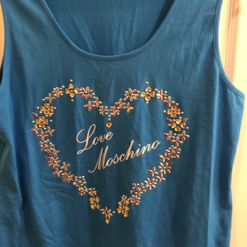 ⚡️FINAL PRICE⚡️ Love Moschino Logo Heart Print Tank Top/Tunic